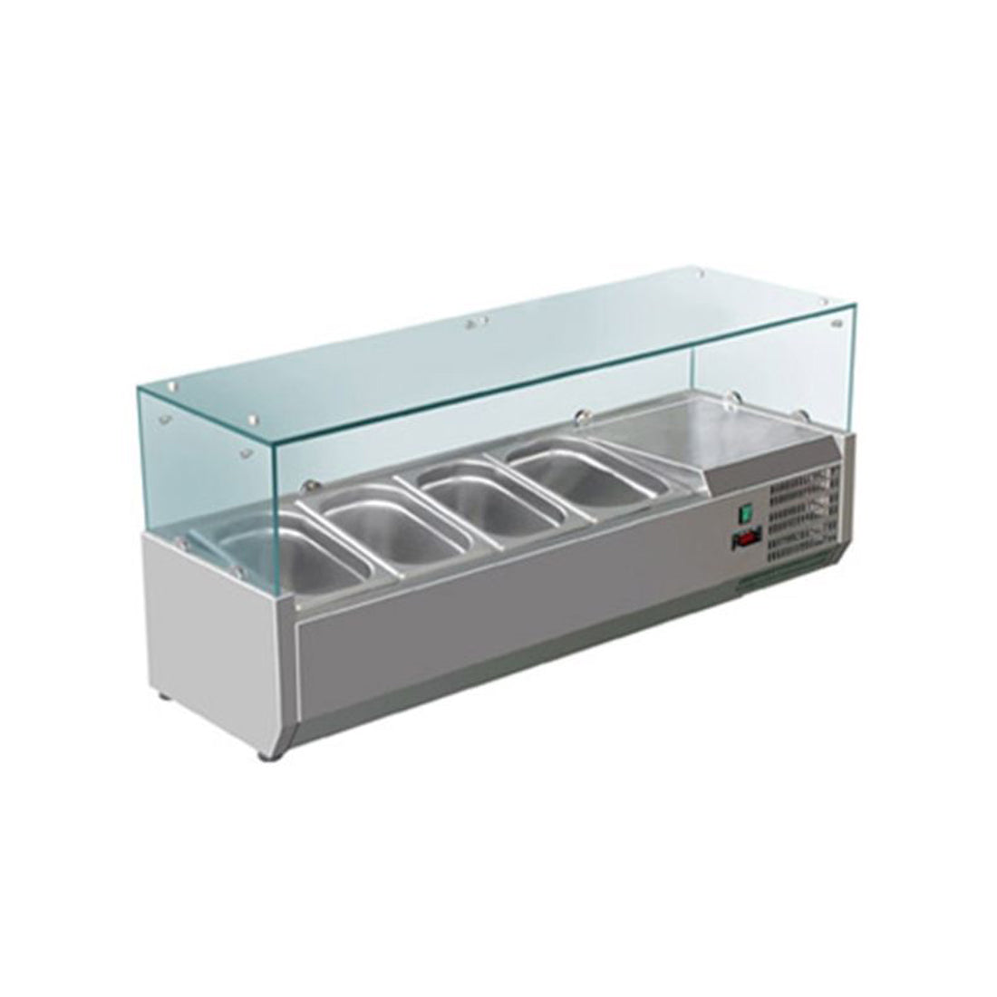 FED-X XVRX1200/380 Flat Glass Salad Bench W1200mm