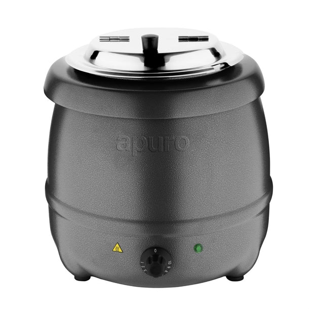 Apuro Graphite Grey Soup Kettle - Capacity: 10Ltr