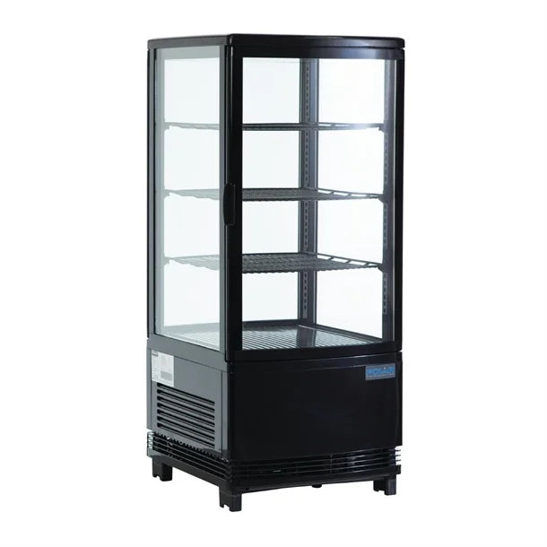 Polar C-Series Energy Efficient Display Fridge 68Ltr Black - Width: 428mm. 180W