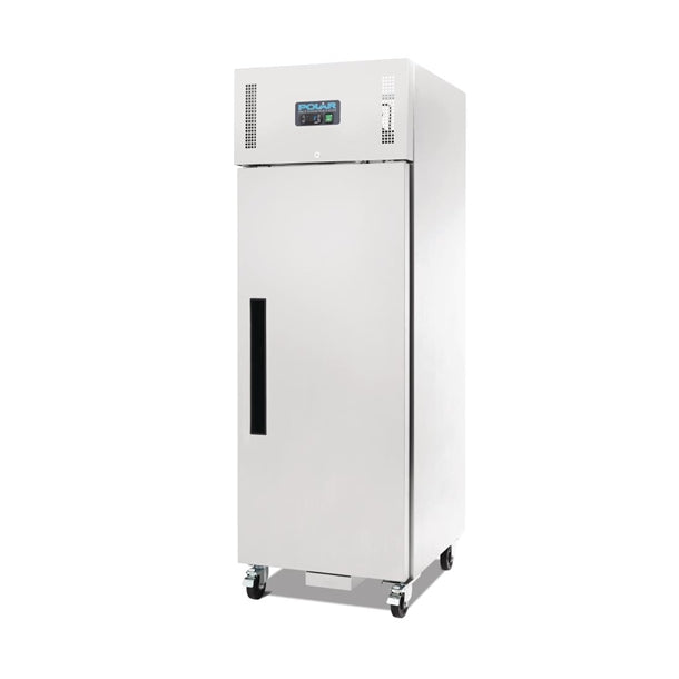 Polar G-Series Upright Fridge Stainless Steel 600Ltr - 300W. Total usable capacity: 376 Ltr. R600a