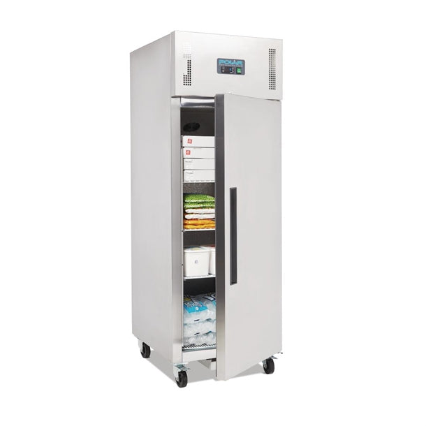 Polar G-Series Upright Freezer Stainless Steel 600Ltr - 600W. Total usable capacity: 376 Ltr. R290