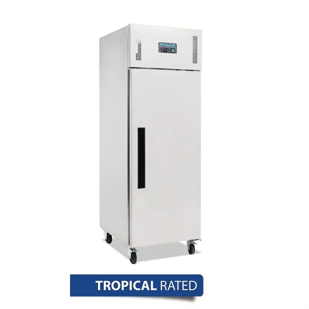 Polar G-Series Upright Freezer Stainless Steel 600Ltr - 600W. Total usable capacity: 376 Ltr. R290