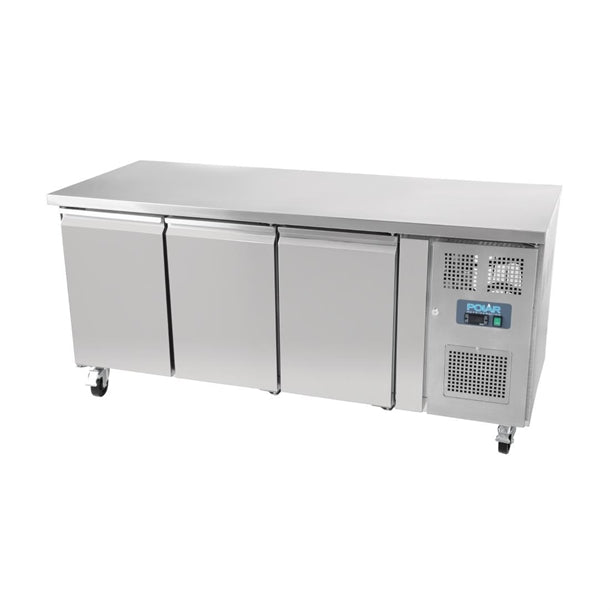 Polar U-Series Triple Door Counter Fridge - 417Ltr - 350W | Total usable capacity: 358 Ltr | R600a