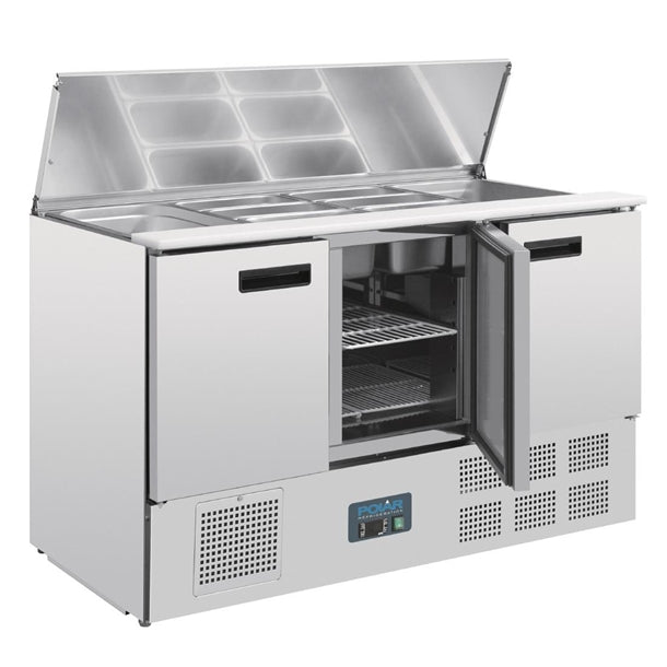 Polar G-Series Saladette Counter Fridge 368Ltr - 235W. 4GN countertop. R600a