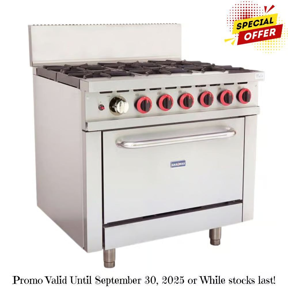 Gasmax GBS6TLPG 6 Burner With Oven Flame Failure