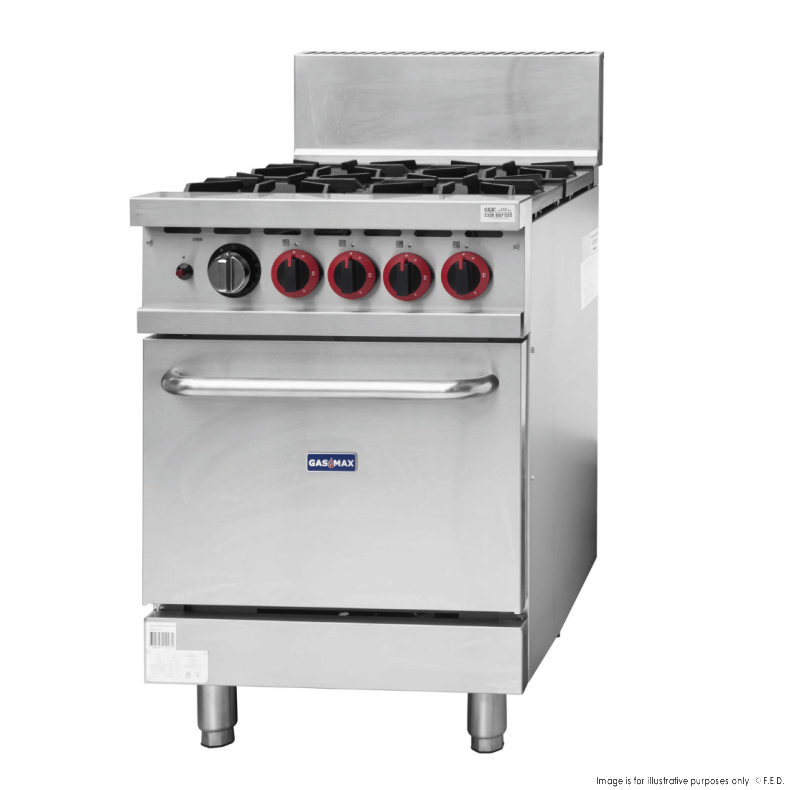 Gasmax 4 Burner With Oven Flame Failure GBS4TS - Catering Sale