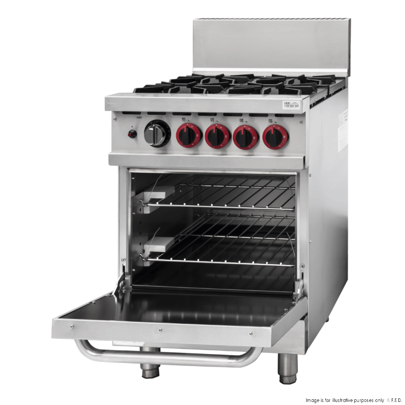 Gasmax 4 Burner With Oven Flame Failure GBS4TS - Catering Sale