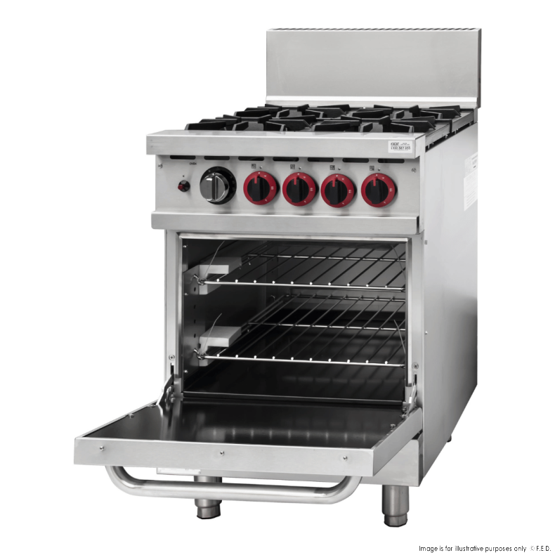 Gasmax 4 Burner With Oven Flame Failure - GBS4TSLPG - Catering Sale