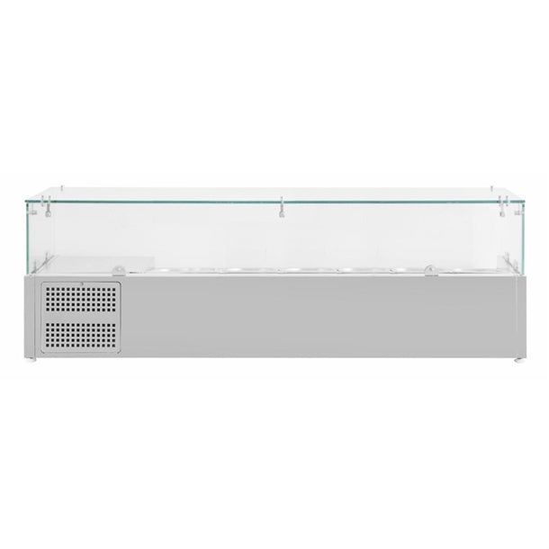 Polar G-Series Countertop Prep Fridge 5x 1/3GN & 1x 1/2GN - 150W. Capacity: 5x 1/3 + 1 x 1/2GN. R600a