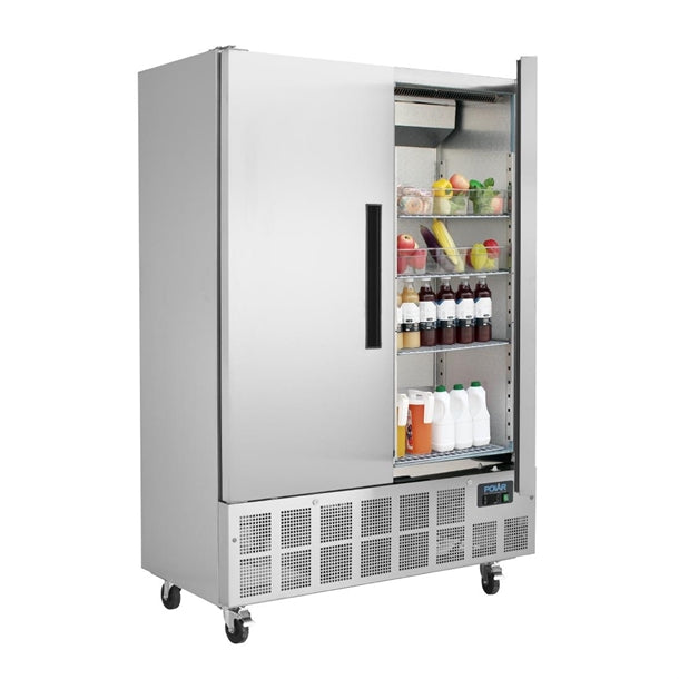 Polar G-Series Double Door Slimline Fridge 960Ltr - 600W. Total usable capacity: 671 Ltr. R290