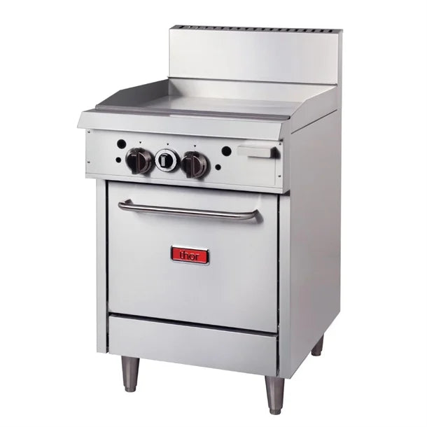 Thor Gas Oven Range with Griddle Plate TR-0-G24F-Natural Gas - Catering Sale