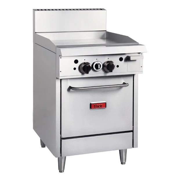 Thor Gas Oven Range with Griddle Plate TR-0-G24F-Natural Gas - Catering Sale