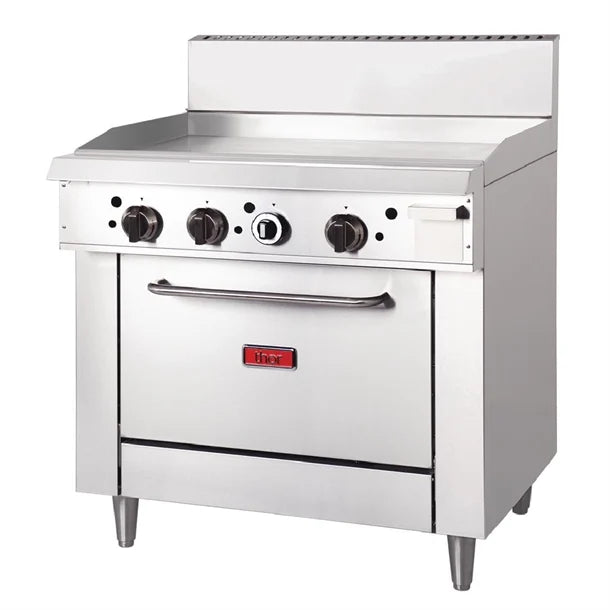 Thor Gas Oven Range with Griddle Plate TR-0-G36F - Propan Gas(LPG) - Catering Sale
