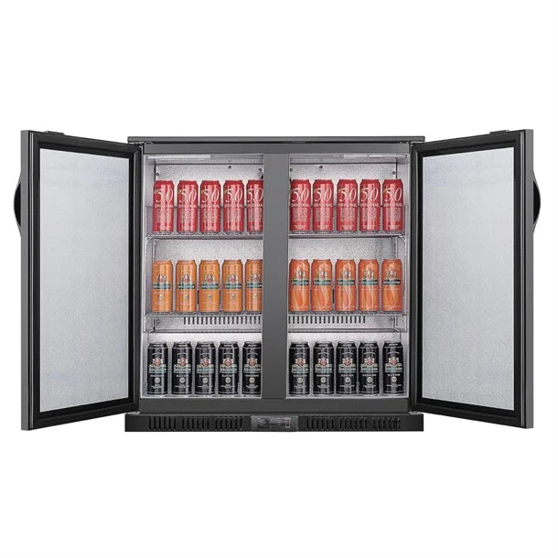 Polar GE998-A G-series 850mm Double Door Back Bar Cooler Solid Door 198 L
