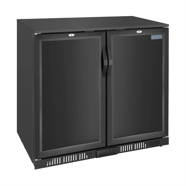 Polar G-series 850mm Double Door Back Bar Cooler Solid Door 198 Ltr - Height: 850mm. 230W. R600a