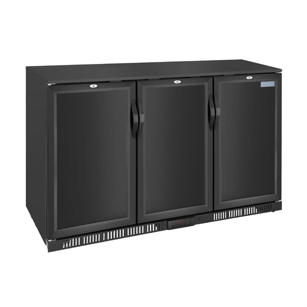 Polar G-series 850mm Triple Door Back Bar Cooler Solid Door 320 Ltr - Height: 850mm. 280W. R600a