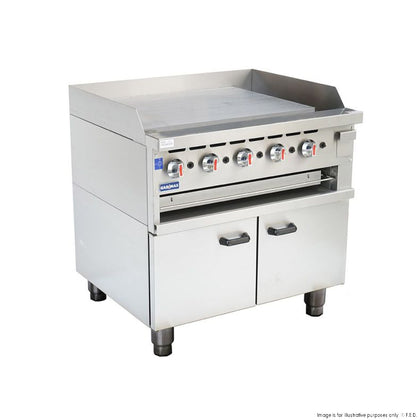 GasMax GGS-36LPG Gas Griddle and Gas Toaster with Cabinet