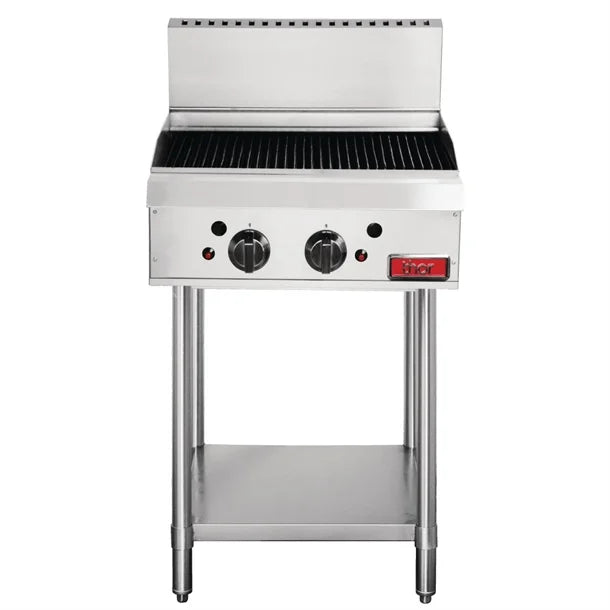 Thor 2 Burner Gas Char Grill - Natural Gas - Catering Sale
