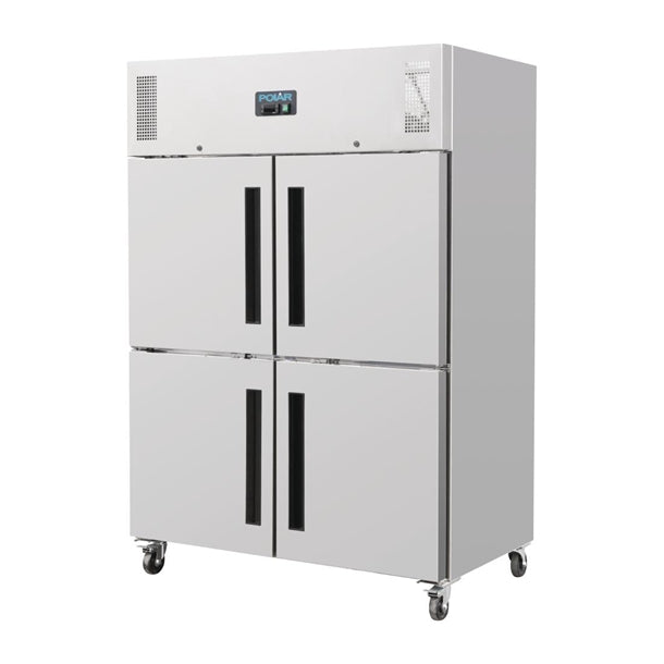 Polar G-Series Gastro Freezer 4 Door Stable Upright 1200Ltr - 700W. Total usable capacity: 770 Ltr. R290