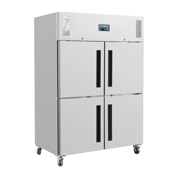 Polar G-Series Gastro Freezer 4 Door Stable Upright 1200Ltr - 700W. Total usable capacity: 770 Ltr. R290