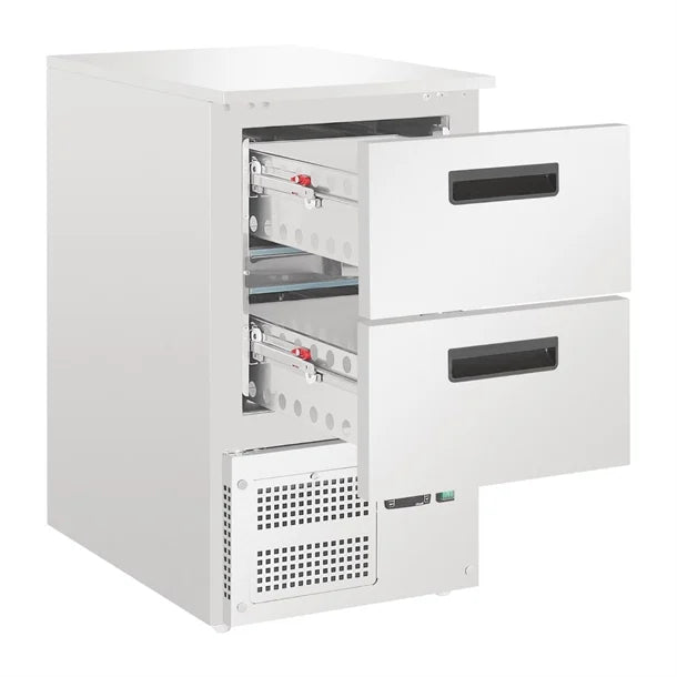 Polar G-Series Counter Fridge with 2 GN Drawers 65Ltr - 100W. 2x GN drawers. Capacity: 65Ltr