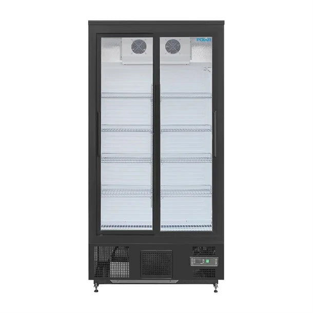 Polar G-Series Upright Back Bar Cooler with Sliding Doors 490Ltr - 400W. Sliding doors. R600a