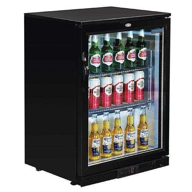 Polar G-Series Back Bar Cooler with Hinged Door 128Ltr - 180W. Hinged door. R600a