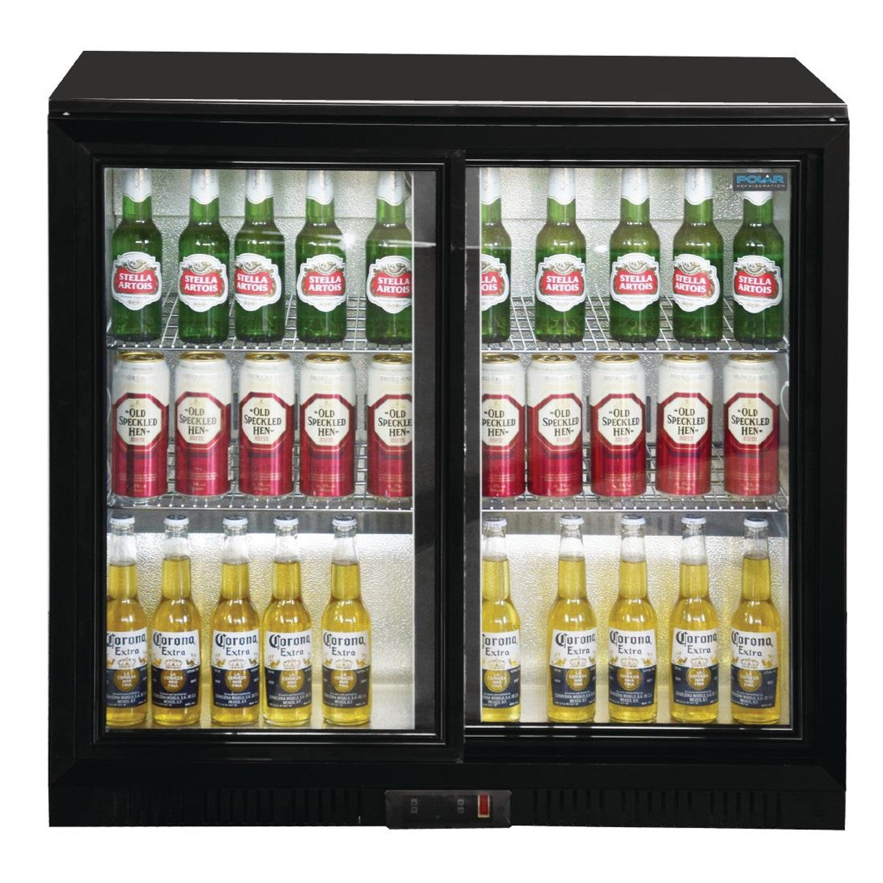 Polar GL003-A G-Series Back Bar Cooler with 2 Sliding Doors 208L