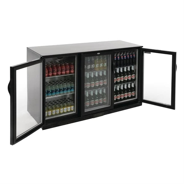 Polar GL004-A G-Series Counter Back Bar Cooler with Hinged Doors 330L
