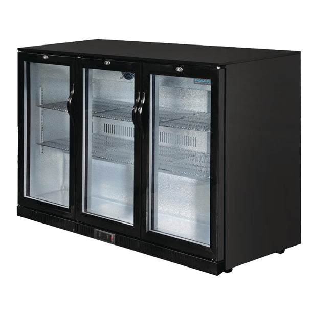 Polar G-Series Back Bar Cooler with Hinged Doors 330Ltr - 350W. Hinged doors. R600a