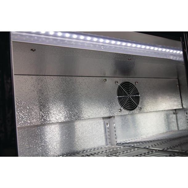 Polar GL006-A  G-Series Counter Back Bar Cooler with Sliding Doors 330L