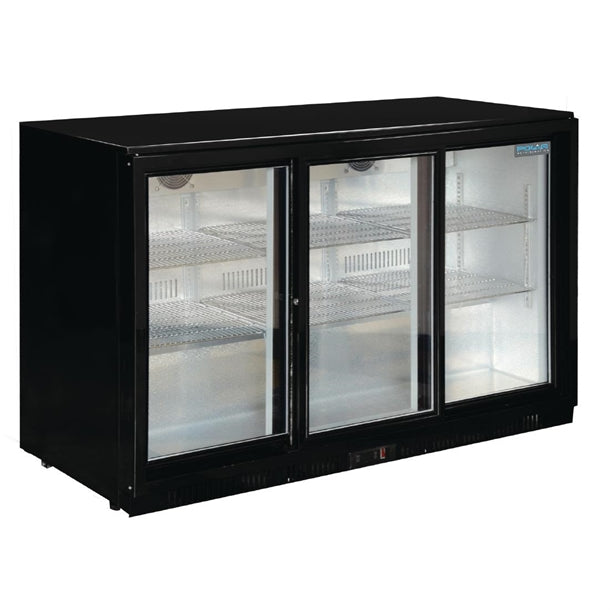 Polar G-Series Back Bar Cooler with Sliding Doors 330Ltr - 350W. Sliding doors. R600a