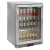 Polar GL007-A Single Door Bar Display Cooler Stainless Steel Single Hinged Door 138L