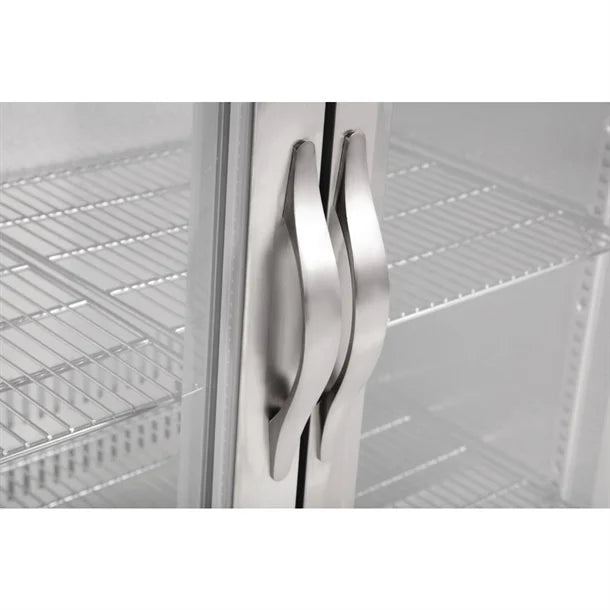 Polar GL009-A Counter Back Bar Cooler with Hinged Doors Stainless Steel 330L