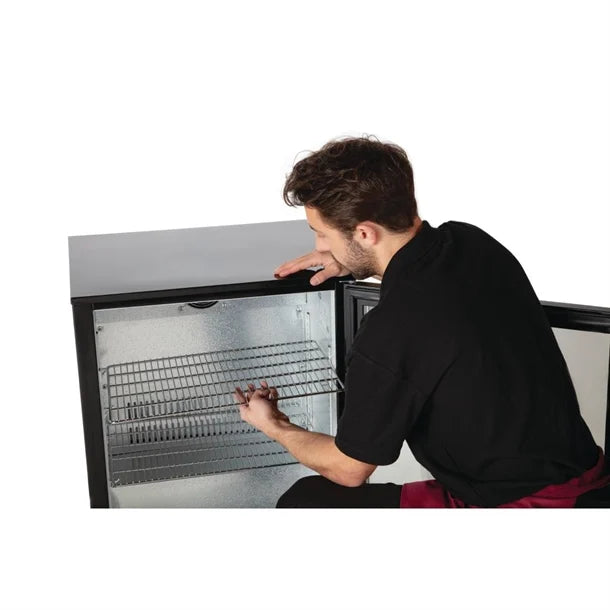 Polar G-Series Back Bar Cooler with Hinged Door 128Ltr - 180W. Hinged door. R600a