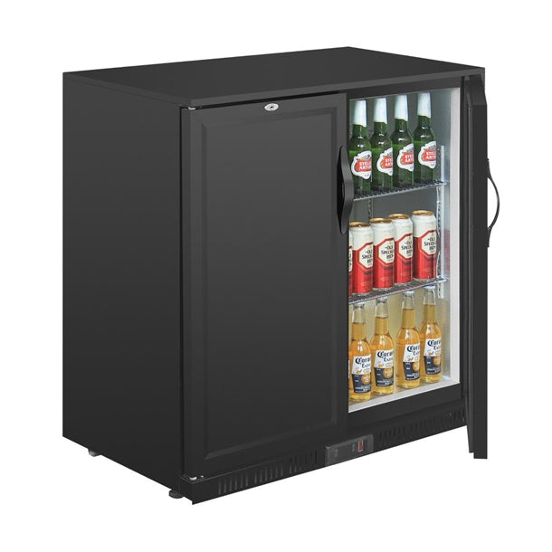 Polar G-Series Back Bar Cooler with Solid Doors 208Ltr - 230W. Hinged doors. R600a