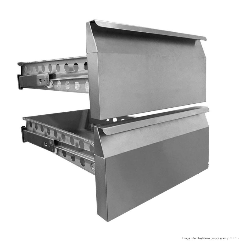 Thermaster Optional Set 2 Drawers for Solid Door Units - GN-2DRAWER