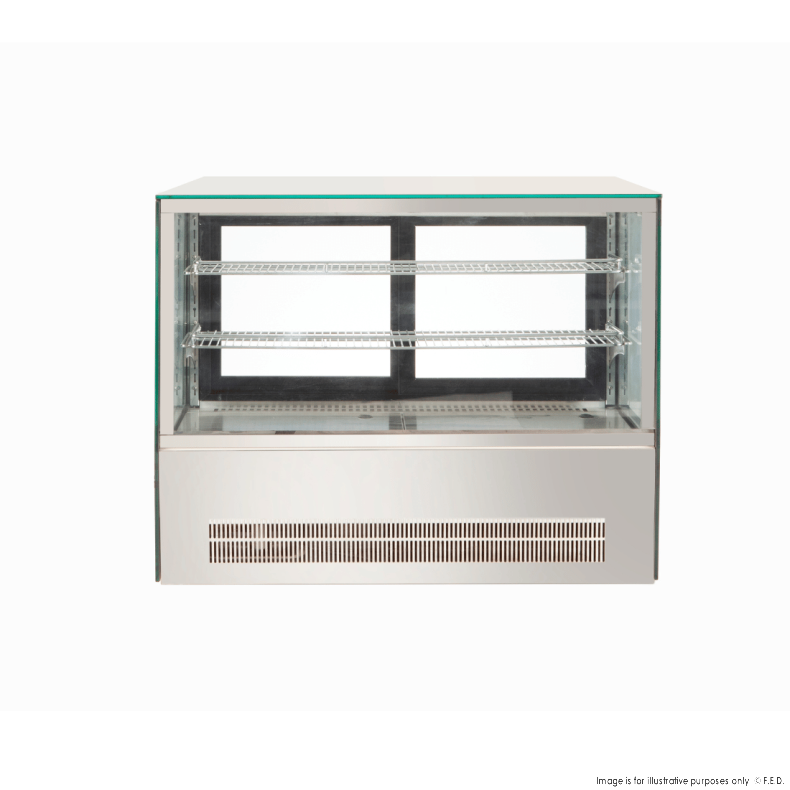 Bonvue Counter top square glass cold food display - GN-900RT