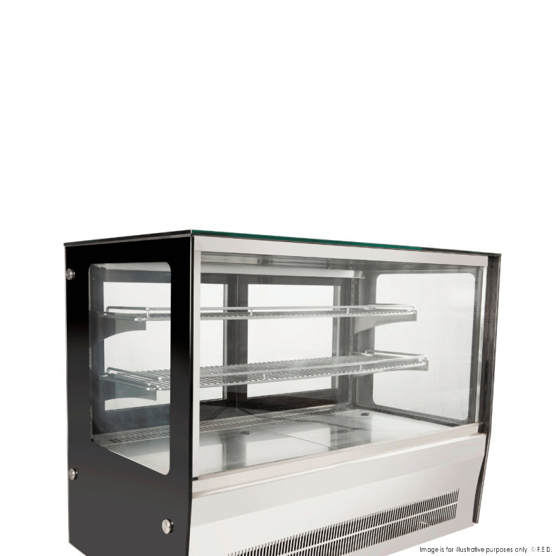 Bonvue Counter top square glass cold food display - GN-900RT