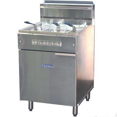 Goldstein FRG24PL Gas Single Pan Fryer 3 Large baskets per pan (Semi Automatic Fill) / Mj: 80 / 90Kg / W610-D800-H1120 mm
