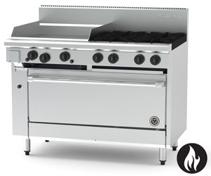 Goldstein PFC24G440E-X - 4 Burners with 610mm Griddle & 1005mm Convection Oven Electric