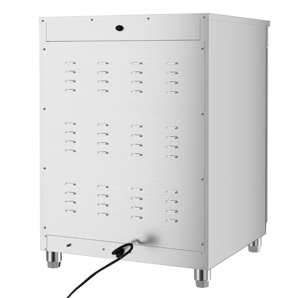 Apuro Double Door Plate Warmer - 1kW | Width: 600mm. | 100 Plate Capacity