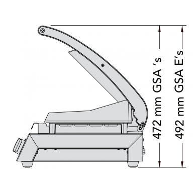 Roband GSA610SE 6 Slice Grill Station, Smooth Plates, Electric Timer