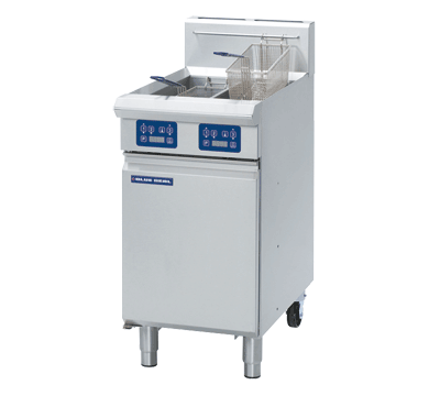 Blue Seal Evolution Series GT46E Vee Ray Twin Pan Gas Fryers 450mm