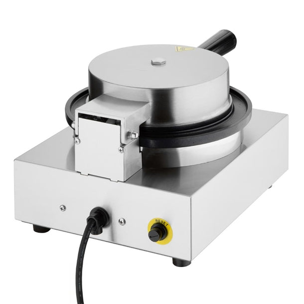 Apuro Round Belgian Waffle Maker - 1kW. Makes up to 30x 180mm diameter waffles/hr