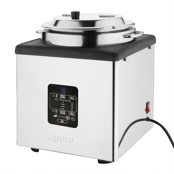 Apuro Heat and Hold Soup Kettle 9Ltr - 1.4kW. Capacity: 9Ltr