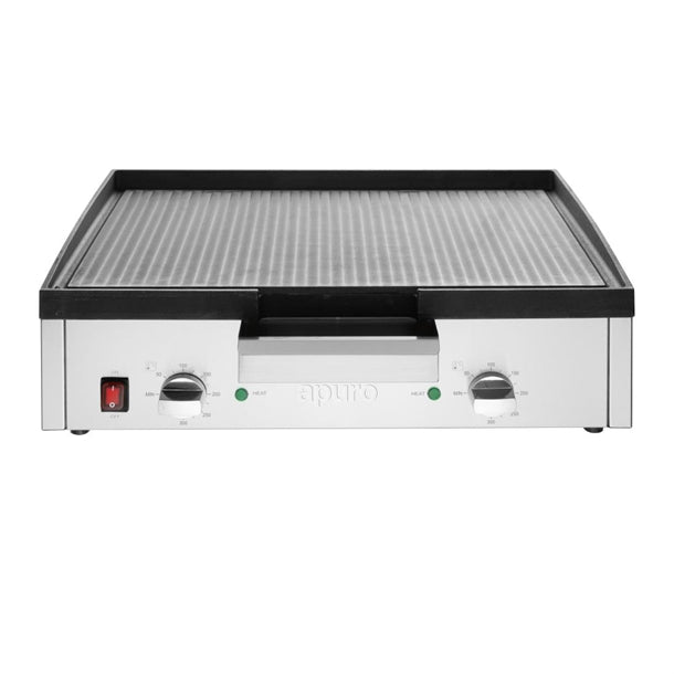 Apuro Extra Wide Cast Iron Griddle - 15amp. 3kW. Width: 615mm