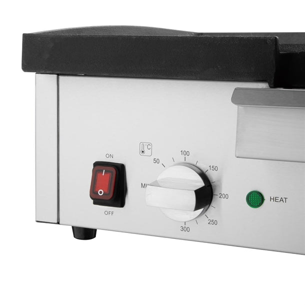 Apuro Extra Wide Cast Iron Griddle - 15amp. 3kW. Width: 615mm