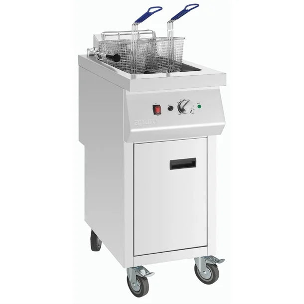 Apuro Free Standing Electric Fryer 20Ltr - 2 baskets. 12kW. Capacity: 20Ltr