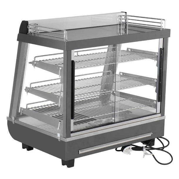 Apuro Front and Rear Door Heated Merchandiser 96Ltr - 1kW. Width: 674.5mm